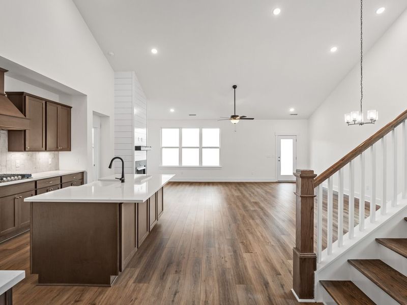 Furnished interior view inside a new home in Benders Cove, Mount Juliet (Image 8). Furnished interior view inside a new home in Benders Cove, Mount Juliet (Image 8).