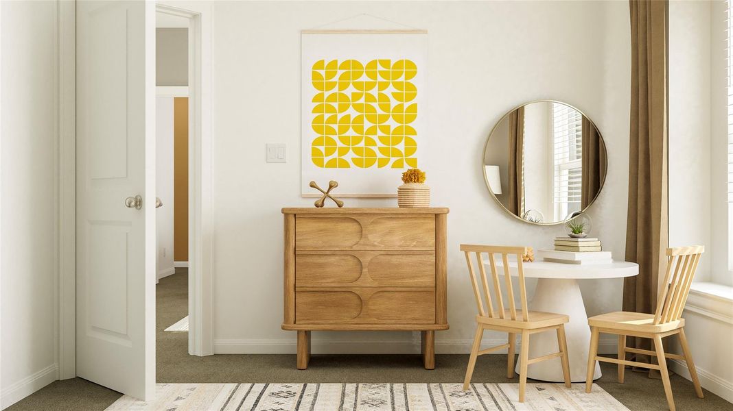 Furnished interior view inside a new home in Lively Ranch: Brookstone Collection, Georgetown (Image 11). Furnished interior view inside a new home in Lively Ranch: Brookstone Collection, Georgetown (Image 11).