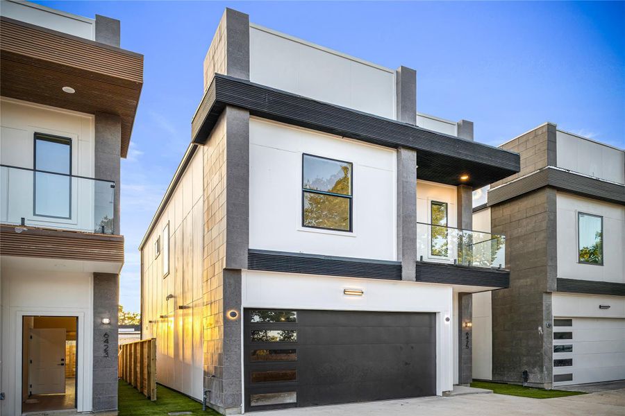 Exterior details and patio area of a home in , Houston (Image 1). Exterior details and patio area of a home in , Houston (Image 1).
