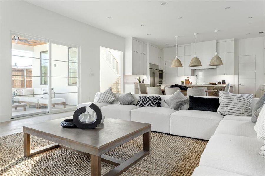 Furnished interior view inside a new home in , Dallas (Image 7).