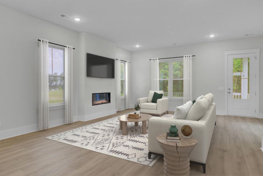 Furnished interior view inside a new home in Indigo Grove Single Family Homes, Johns Island (Image 11).