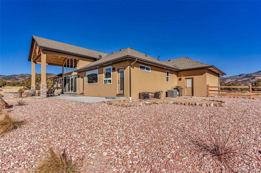 Exterior details and patio area of a home in , Cañon City (Image 4). Exterior details and patio area of a home in , Cañon City (Image 4).