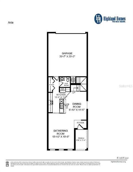 2D floor plan layout of this home in The Crossings - Bungalows, St. Cloud, FL (Image 2). 2D floor plan layout of this home in The Crossings - Bungalows, St. Cloud, FL (Image 2).