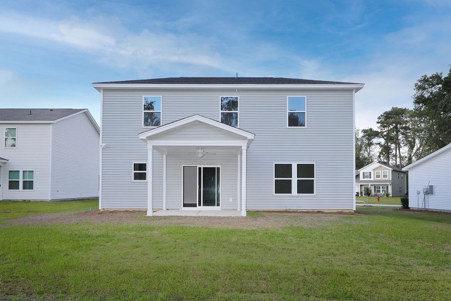 Exterior details and patio area of a home in Jordan Grove, Conway (Image 26).