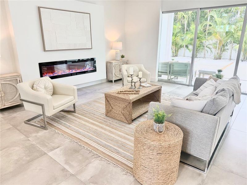 Furnished interior view inside a new home in , Sarasota (Image 17).