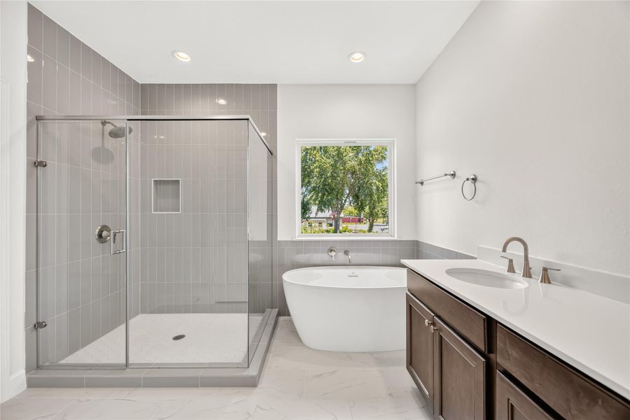 Furnished interior view inside a new home in , Houston (Image 8).