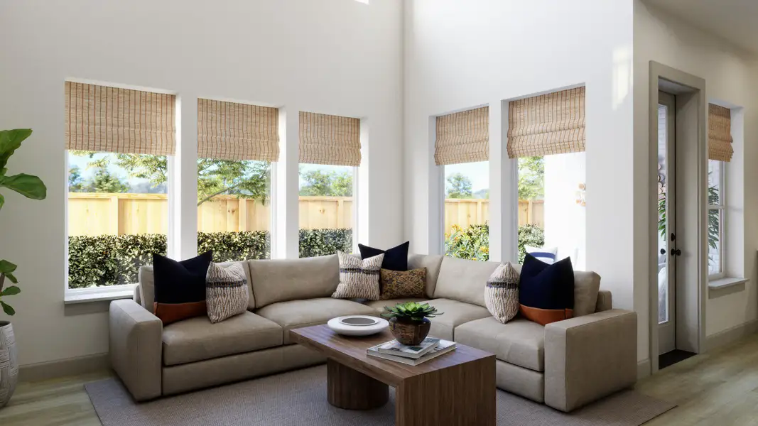 Representative furnished interior of a home built from the Cannes by Normandy Homes in Hazelwood 40' Series, Frisco (Image 16). Representative furnished interior of a home built from the Cannes by Normandy Homes in Hazelwood 40' Series, Frisco (Image 16).