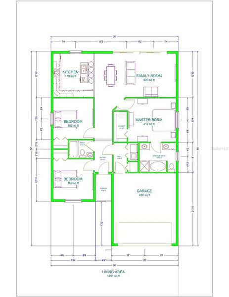 2D floor plan layout of this home in , Haines City, FL (Image 3). 2D floor plan layout of this home in , Haines City, FL (Image 3).