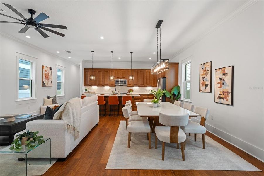 Furnished interior view inside a new home in , Tampa (Image 39).