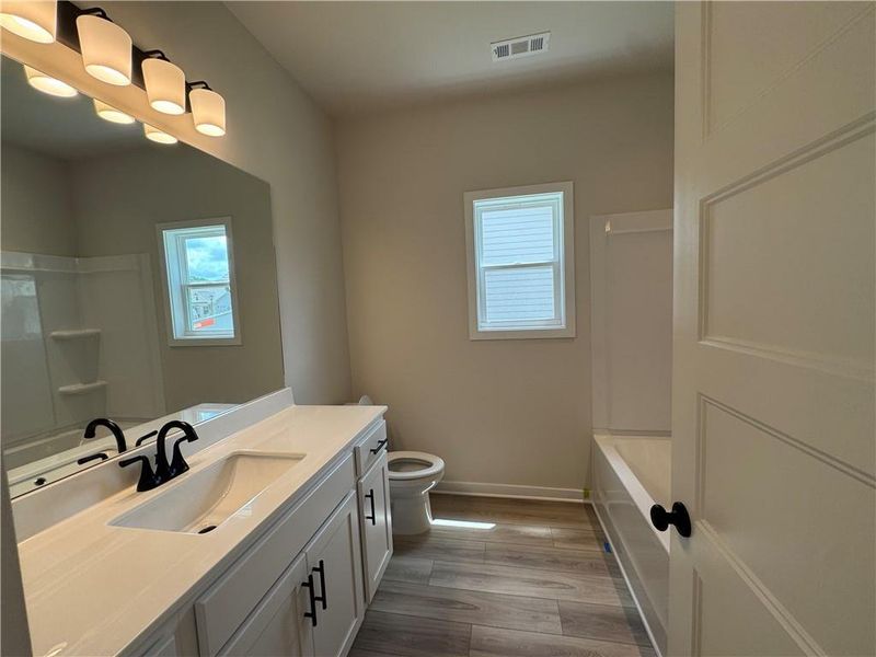 Furnished interior view inside a new home in Rosewood Lake Preserve, Hoschton (Image 7).