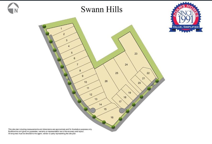 2D floor plan layout of this home in Swann Hills, Statesville, NC (Image 2).