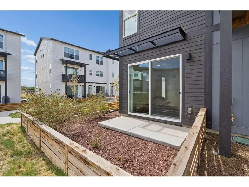 Exterior details and patio area of a home in , Broomfield (Image 22).