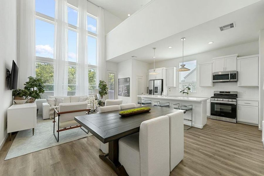 Furnished interior view inside a new home in Highland Commons, Houston (Image 6).