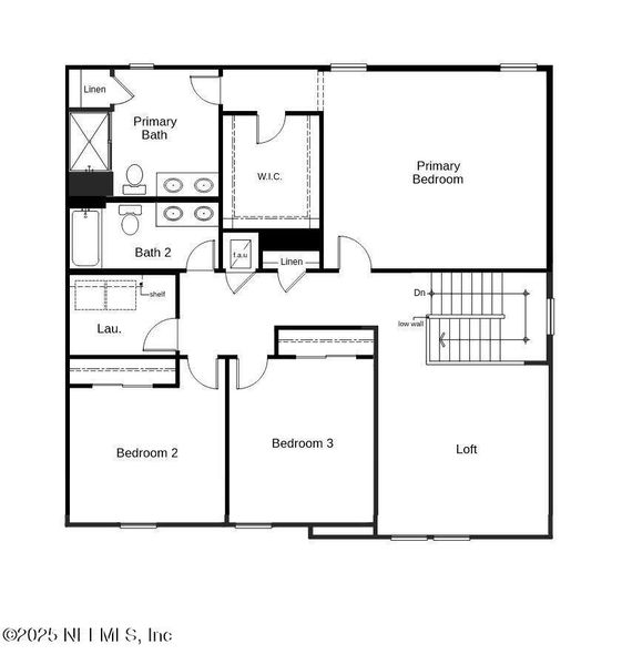 2D floor plan layout of this home in Anabelle Island - Executive Series, Green Cove Springs, FL (Image 5).