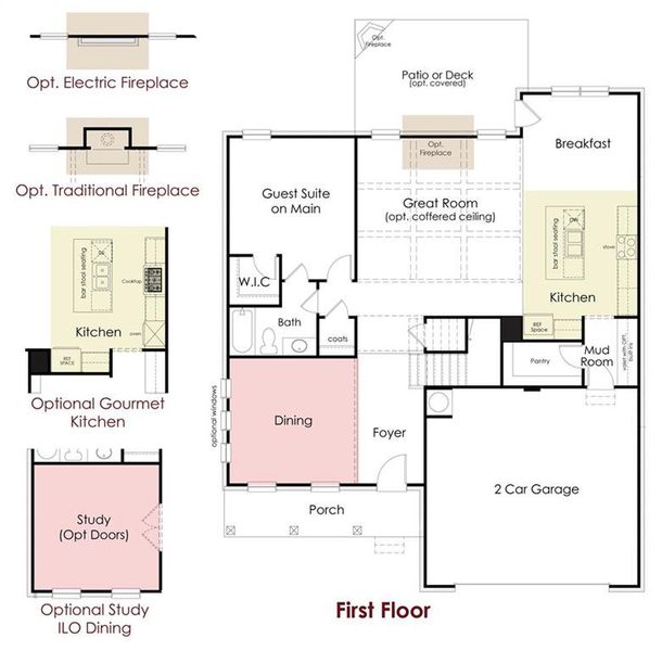 2D floor plan layout of this home in Ponderosa Farms Manor, Gainesville, GA (Image 6).