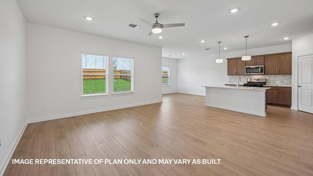 Representative unfurnished interior of a home built from the The Nicole by D.R. Horton in Trails at Wildhorse, Austin (Image 15). Representative unfurnished interior of a home built from the The Nicole by D.R. Horton in Trails at Wildhorse, Austin (Image 15).
