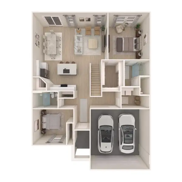 2D floor plan layout for the Sweet Pea by K. Hovnanian® Homes in The Hills of Town Creek, Montgomery, TX (Image 4). 2D floor plan layout for the Sweet Pea by K. Hovnanian® Homes in The Hills of Town Creek, Montgomery, TX (Image 4).