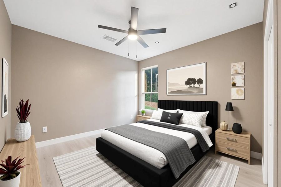 Staged Bedroom Staged Bedroom