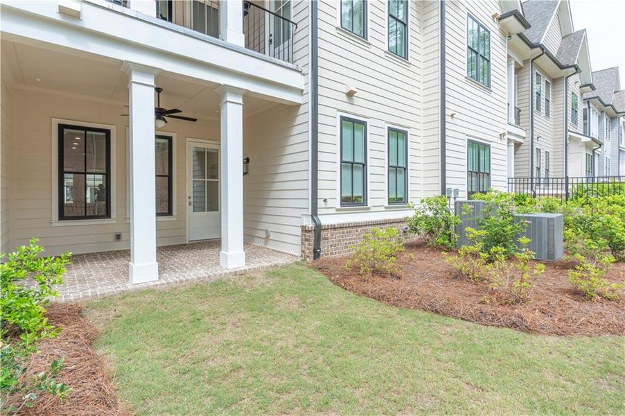 Front exterior of a new home in Waterside Condos, Peachtree Corners, GA, highlighting curb appeal (Image 20).