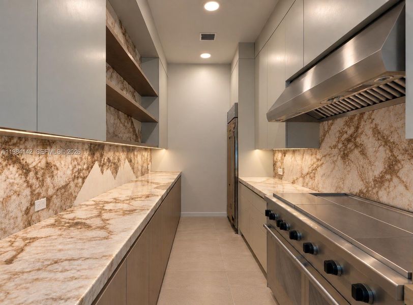 Secondary prep kitchen
