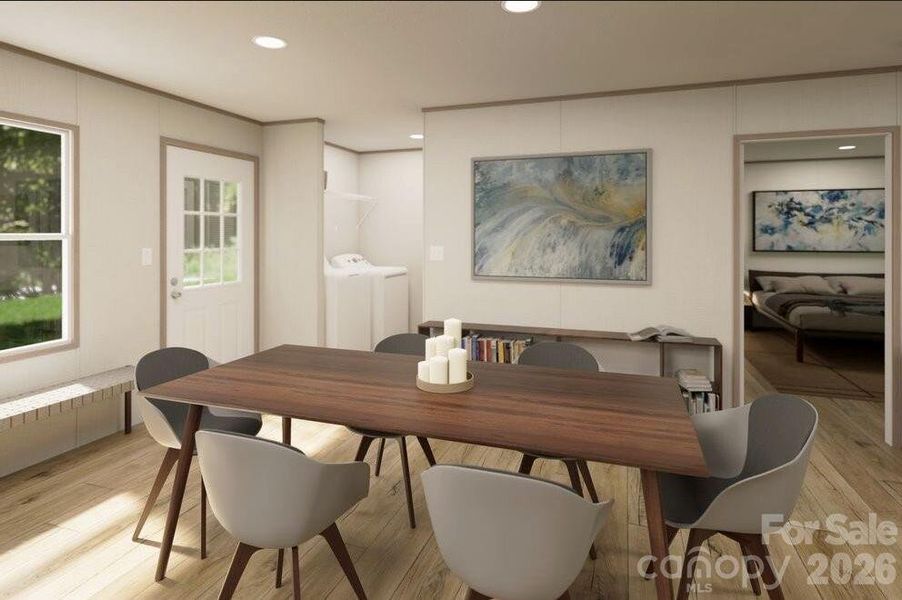 Furnished interior view inside a new home in , Hays (Image 9).