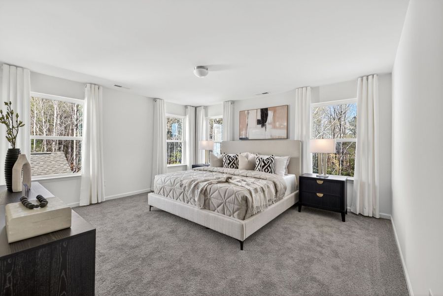 Furnished interior view inside a new home in Copper Ridge at Flowers Plantation, Clayton (Image 16).