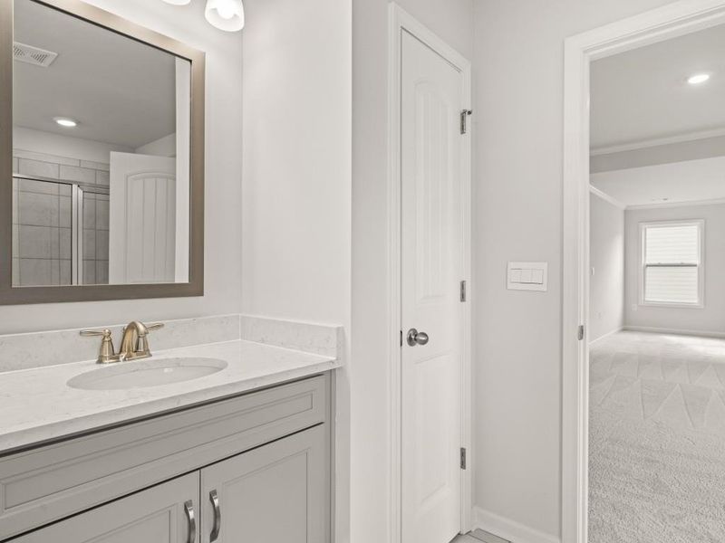 Furnished interior view inside a new home in Haven Abbey, Cumming (Image 13).