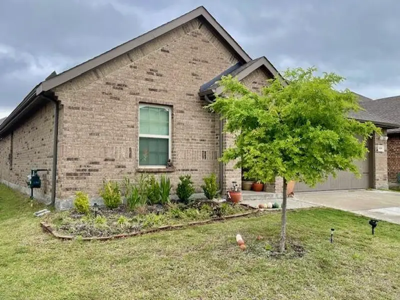 Exterior details and patio area of a home in , Fate (Image 3).
