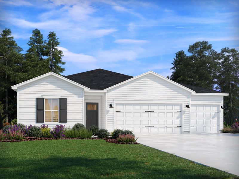 Representative exterior photo of a completed home built from the Newport by Meritage Homes in Briarcreek - Bronze Series, Cane Ridge, TN (Image 2).