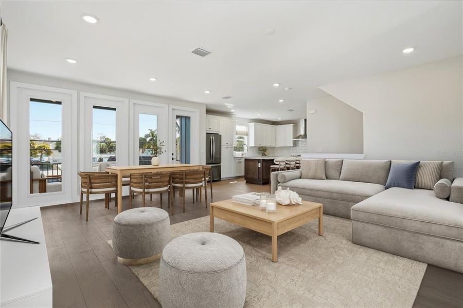 Furnished interior view inside a new home in , St. Petersburg (Image 32).