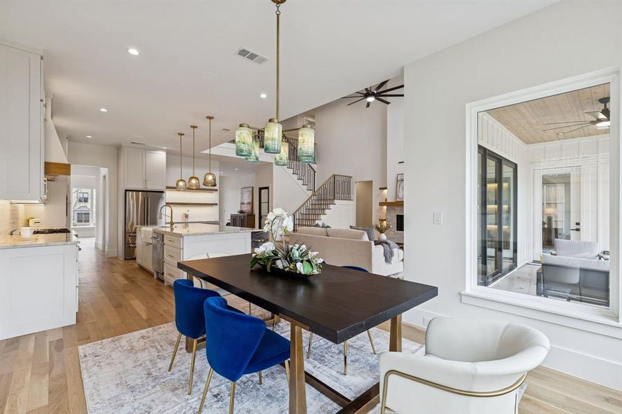 Furnished interior view inside a new home in , Dallas (Image 11).