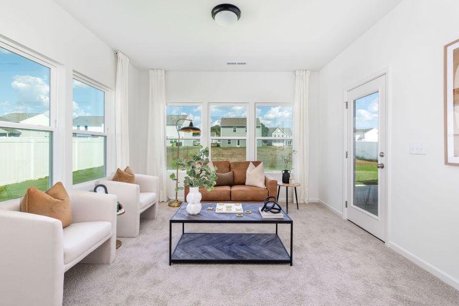Furnished interior view inside a new home in Benson Village, Benson (Image 16). Furnished interior view inside a new home in Benson Village, Benson (Image 16).