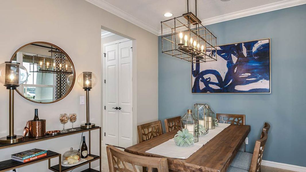 Representative furnished interior of a home built from the Bonaire by Taylor Morrison in Veranda Oaks, Port St. Lucie (Image 46).