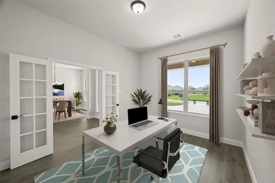 Furnished interior view inside a new home in Kentsdale Farms, DeSoto (Image 6). Furnished interior view inside a new home in Kentsdale Farms, DeSoto (Image 6).