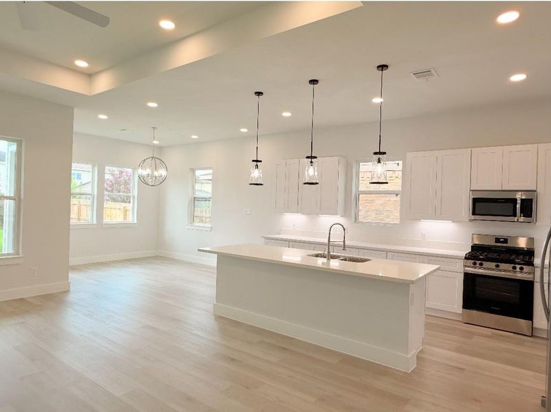 Furnished interior view inside a new home in , Houston (Image 4).
