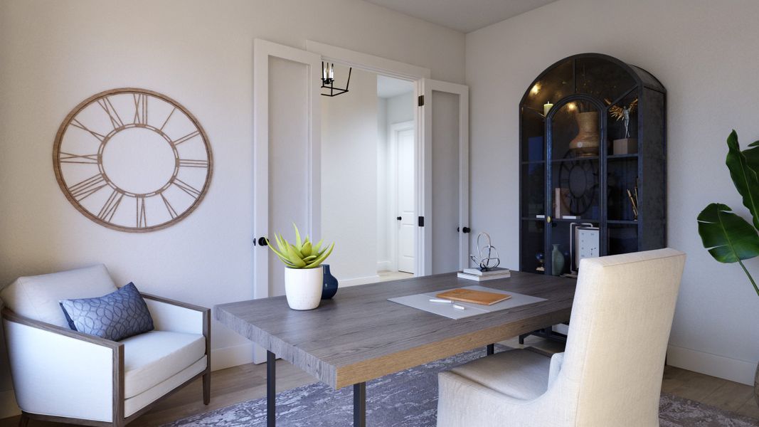 Representative furnished interior of a home built from the Stella by Southgate Homes in Eliana, McKinney (Image 5).
