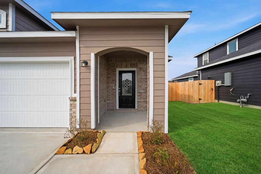 Exterior details and patio area of a home in The Reserve at Huntsville, Huntsville (Image 4).