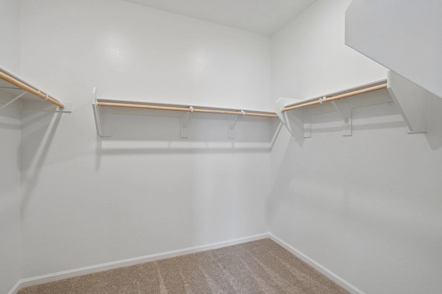 Primary walk in closet