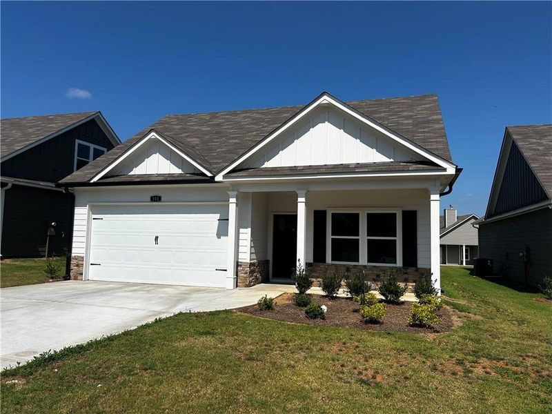 Front exterior of a new home in , Cartersville, GA, highlighting curb appeal (Image 19). Front exterior of a new home in , Cartersville, GA, highlighting curb appeal (Image 19).