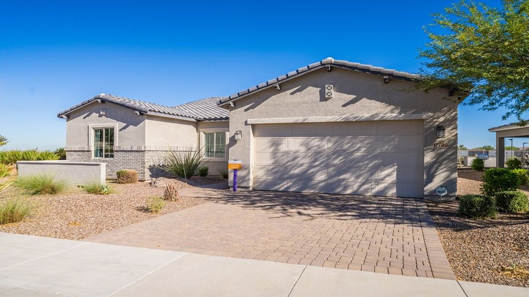 Representative exterior photo of a completed home built from the Maestro by Taylor Morrison in Estrella, Goodyear, AZ (Image 24).
