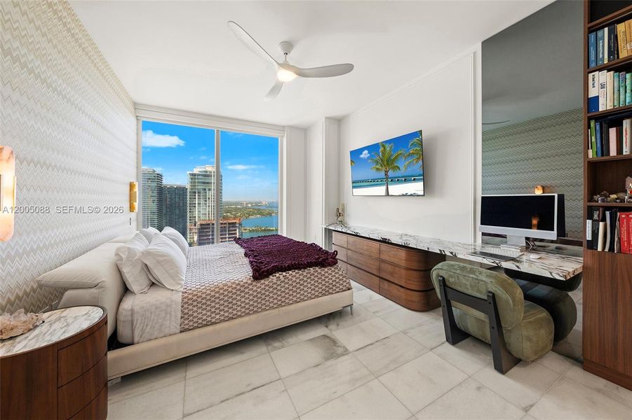 Furnished interior view inside a new home in Missoni Baia, Miami (Image 10).