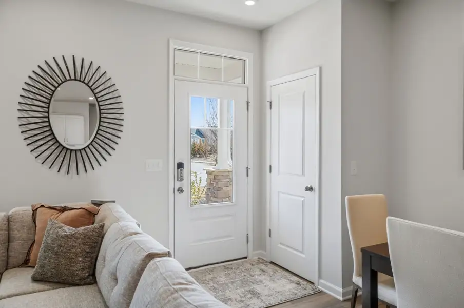 Furnished interior view inside a new home in The Townes at Cheyney, Charlotte (Image 12).