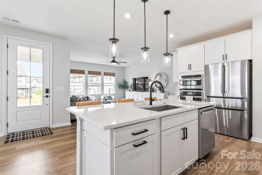 Furnished interior view inside a new home in , Charlotte (Image 6). Furnished interior view inside a new home in , Charlotte (Image 6).