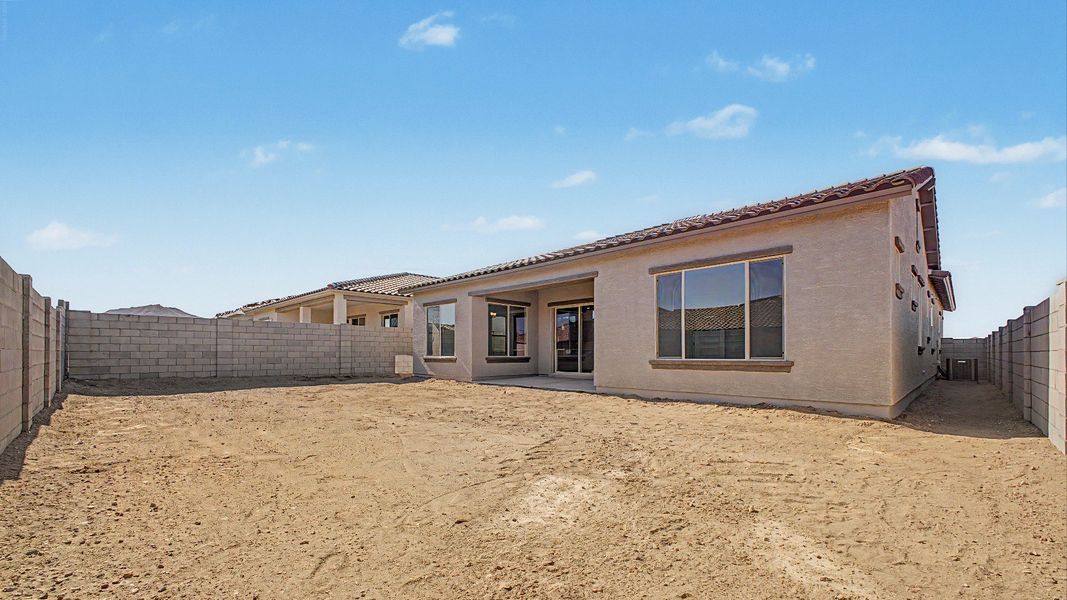 Exterior details and patio area of a home in Arroyo Seco - Hacienda, Buckeye (Image 3). Exterior details and patio area of a home in Arroyo Seco - Hacienda, Buckeye (Image 3).