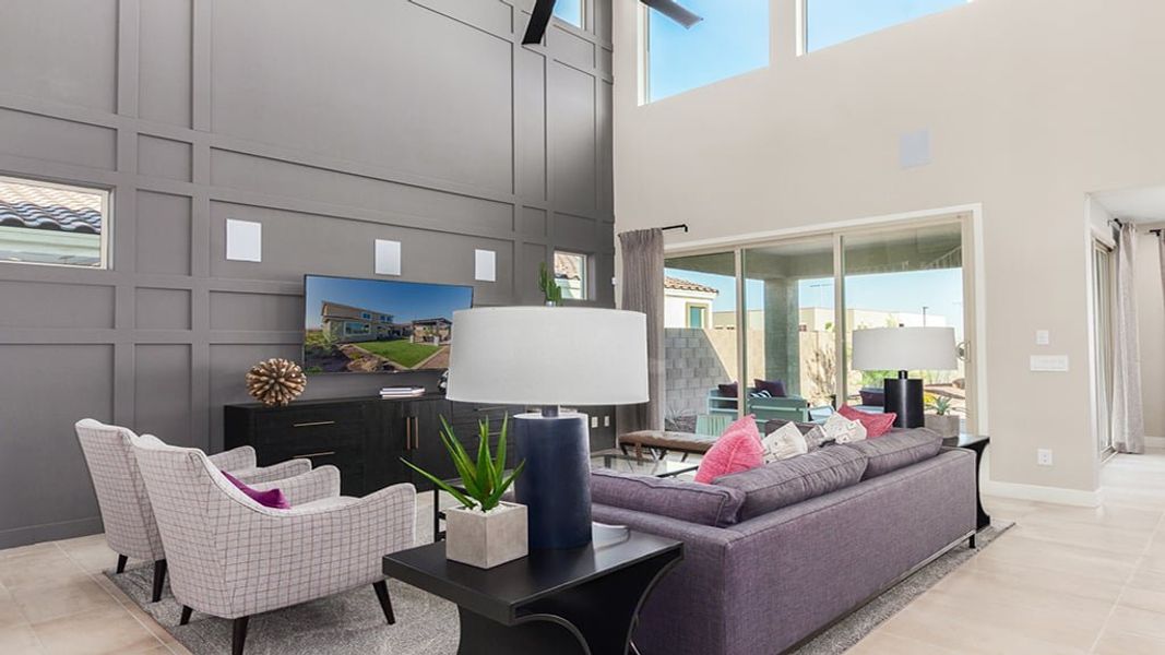 Representative furnished interior of a home built from the Pinnacle by Taylor Morrison in Paradisi Encore Collection, Surprise (Image 11).