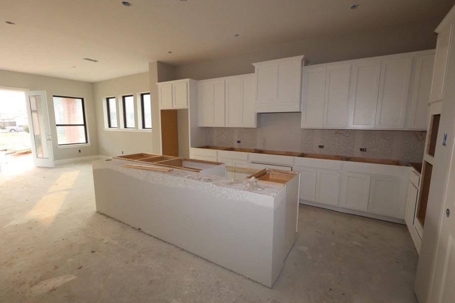 In-progress construction of a new home in Riceland 50’ Front Load Homesites, Mont Belvieu, TX (Image 4).