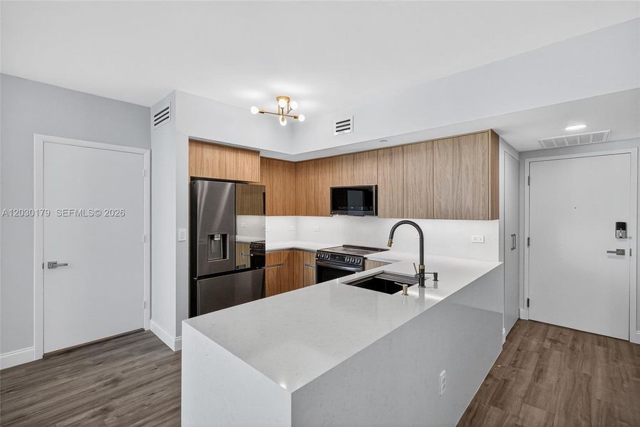 Furnished interior view inside a new home in , Miami (Image 8).
