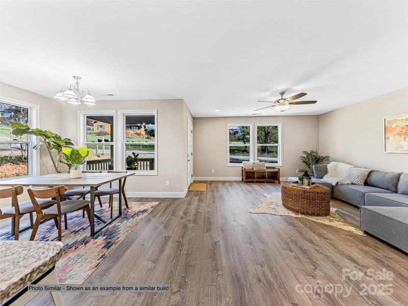 Furnished interior view inside a new home in , Candler (Image 15).