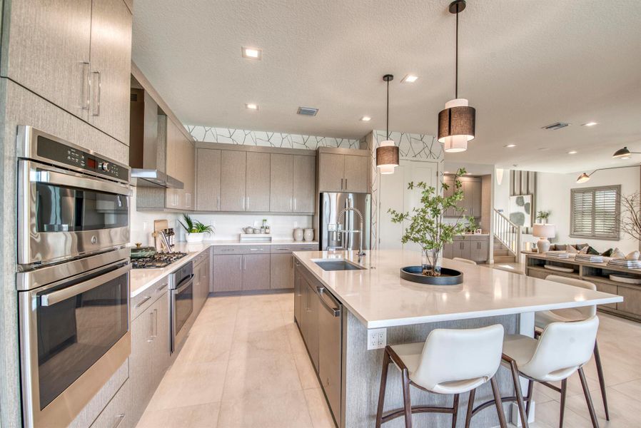 Furnished interior view inside a new home in Apex at Avenir, Palm Beach Gardens (Image 35).