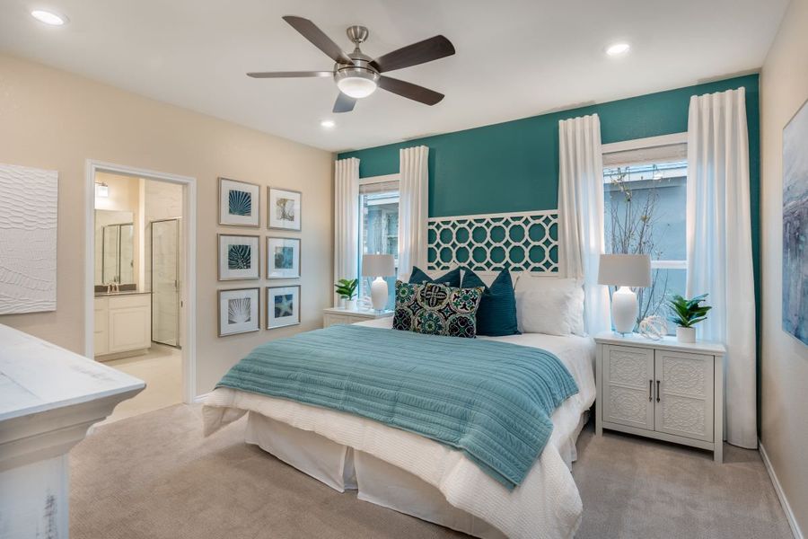 Representative furnished interior of a home built from the 2566 by KB Home in Stoney Chase, Del Valle (Image 7).